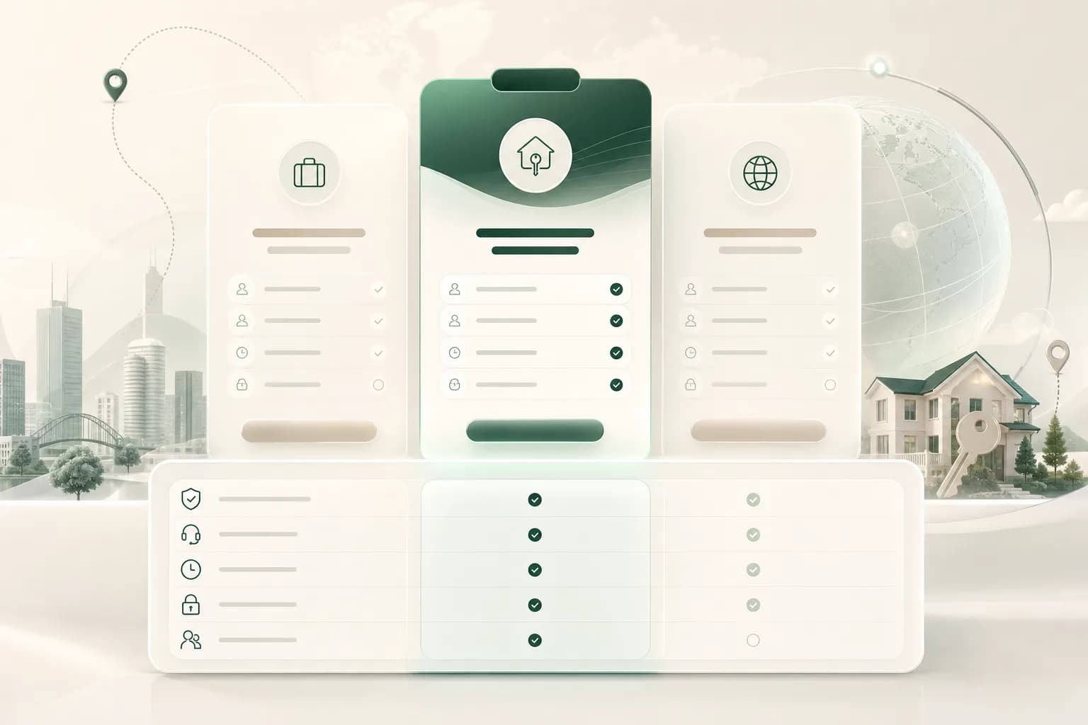 SettlyAI pricing tiers illustration.